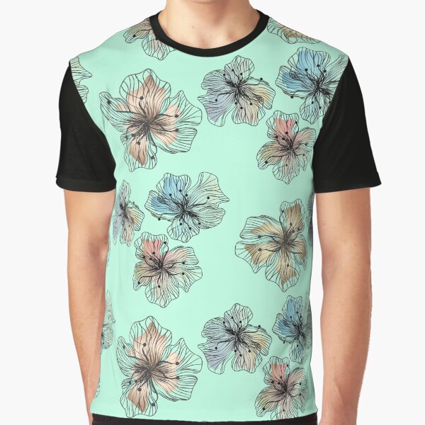 Flower pattern , retro Graphic T-Shirt