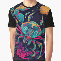 Classy Cancer Zodiac Pattern Graphic T-Shirt