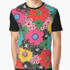 Flower Power – Olive Graphic T-Shirt