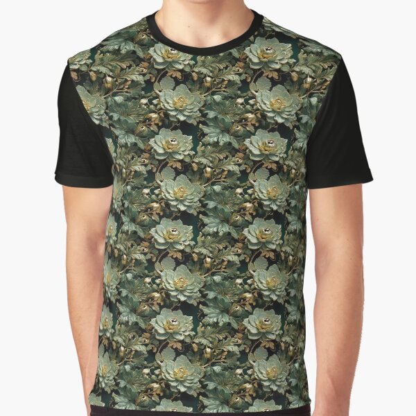 green Flower Pack with golden accent Graphic T-Shirt