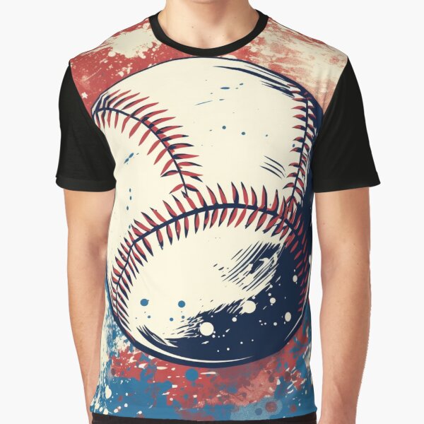 Baseball Art Poster Graphic T-Shirt