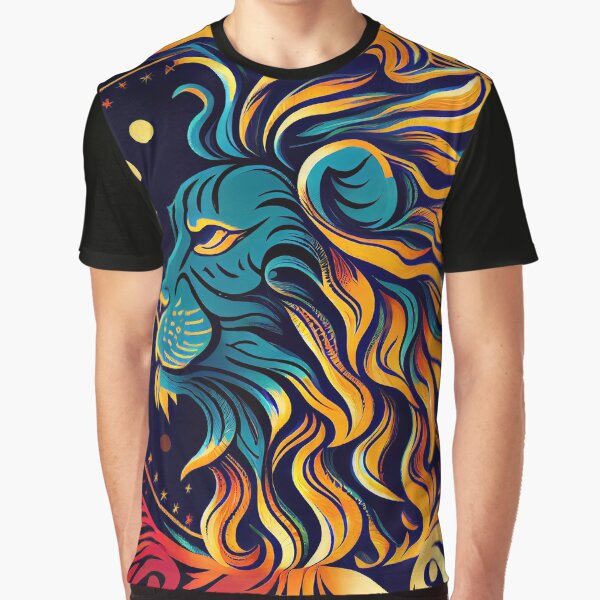 Stylish Leo Zodiac Graphic T-Shirt