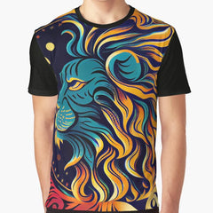 Stylish Leo Zodiac Graphic T-Shirt