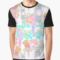 Adventure Awaits But First Coffee Graphic T Shirt