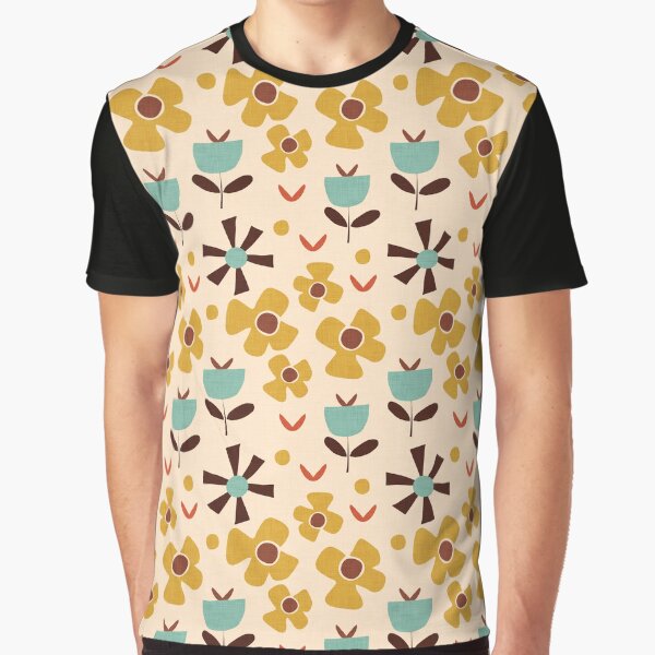 groovy flower beige Graphic T-Shirt