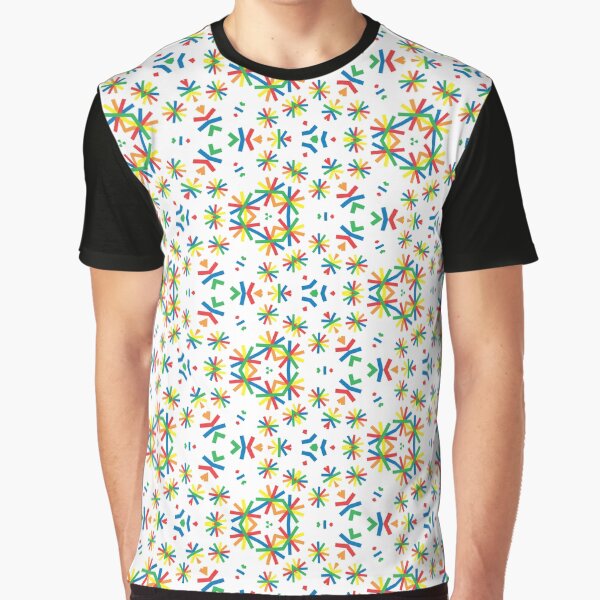 celebrate happy colorful festive holiday seamless repeat pattern Graphic T-Shirt