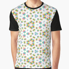 celebrate happy colorful festive holiday seamless repeat pattern Graphic T-Shirt