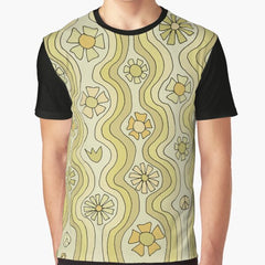retro flower power rainbow wiggles by surfy birdy Graphic T-Shirt