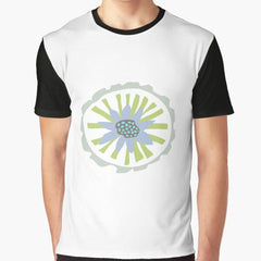 Funky Abstract Flower Graphic T-Shirt