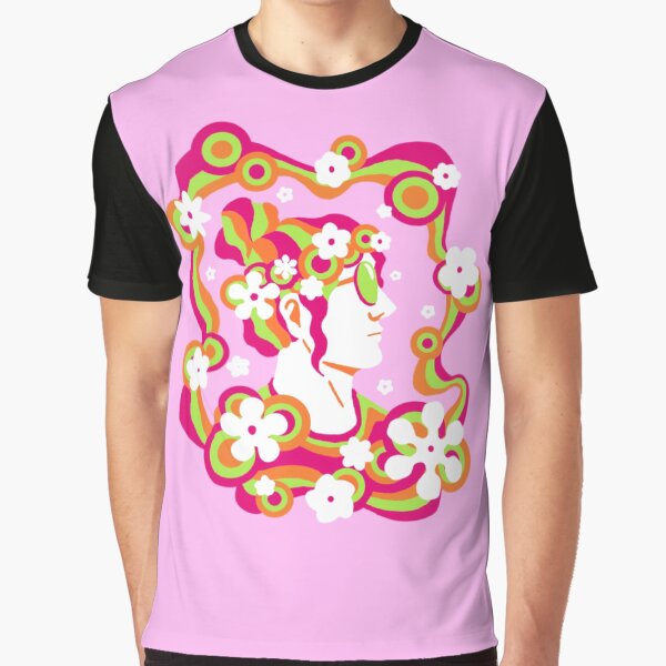 Flower Child - Pink Graphic T-Shirt