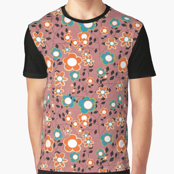 Field of Flowers Pink Graphic T-Shirt
