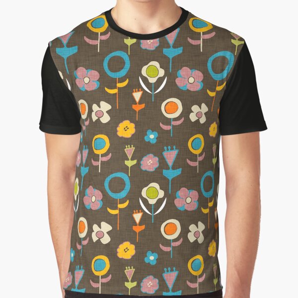 new floral brown Graphic T-Shirt