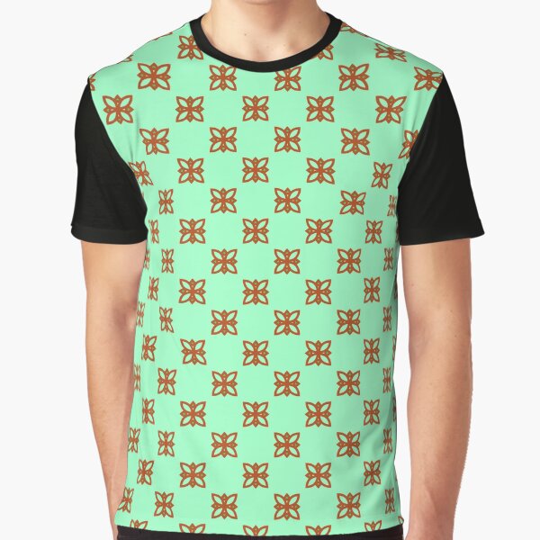 cartoon plants pattern seamless colorful repeat Graphic T-Shirt