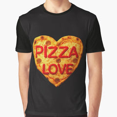 Pizza Passion: Indulge in Pizza Love Graphic T-Shirt