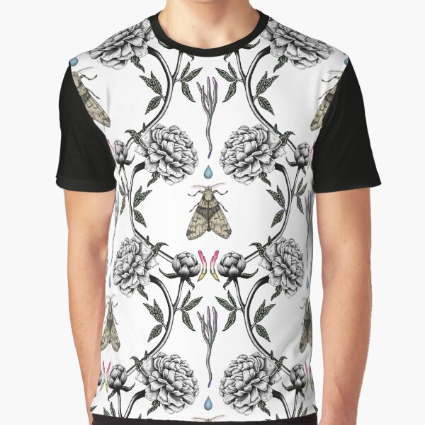 White peony garden Graphic T-Shirt