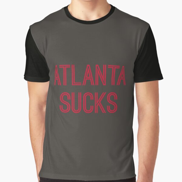 Atlanta Sucks - Pewter/Red (Tampa Bay) Graphic T-Shirt