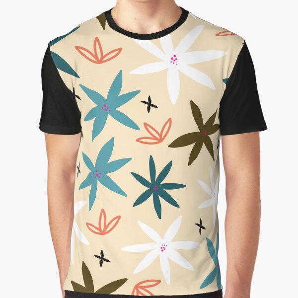 Retro Daisy Field Graphic T-Shirt