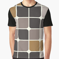 Flower Squares Graphic T-Shirt