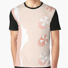 Abstract Beach Print Terracotta Art Print Neutral Wall Art Beige Boho Decor Modern Mid Century Art Printable Wall Art Geometric Print Graphic T Shirt