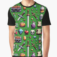 Adventure Awaits Rpg Quest Essentials Graphic T Shirt
