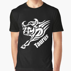 Taurus Raging Bull Zodiac Star Sign Astrology Horoscope Graphic T-Shirt
