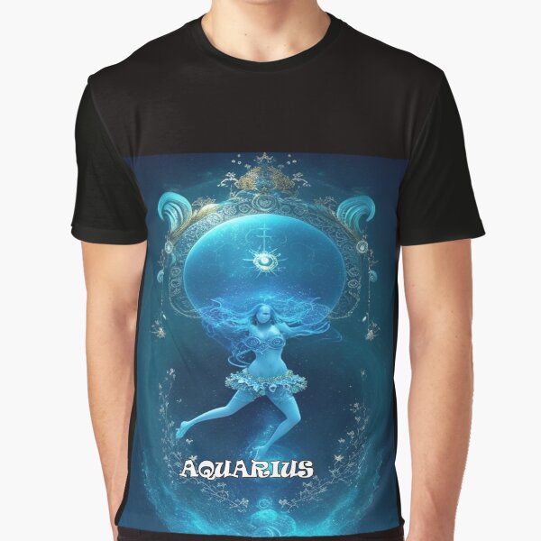 Aquarius The Zodiac Sign Graphic T-Shirt