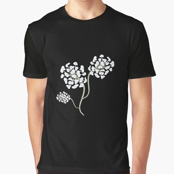 White hydrangea Graphic T-Shirt