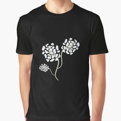 White hydrangea Graphic T-Shirt