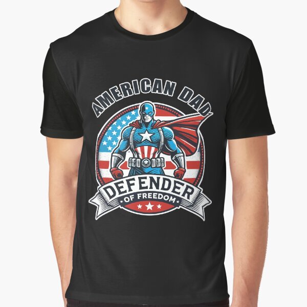 American Dad Superhero Graphic T-Shirt