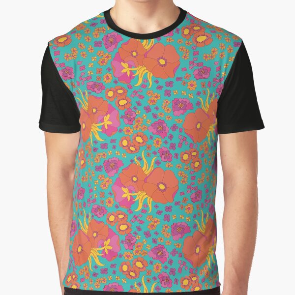 Retro teal Graphic T-Shirt