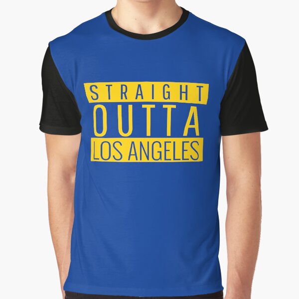Straight Outta Los Angeles Football Graphic T-Shirt