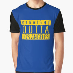Straight Outta Los Angeles Football Graphic T-Shirt