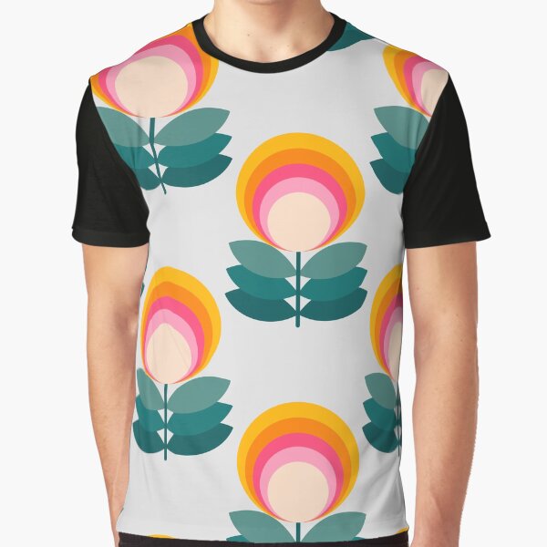 Flowers retro Graphic T-Shirt