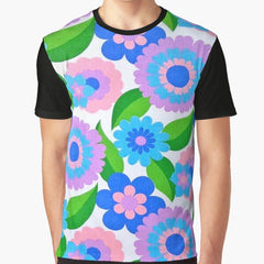 HIPPY FLOWERS Graphic T-Shirt