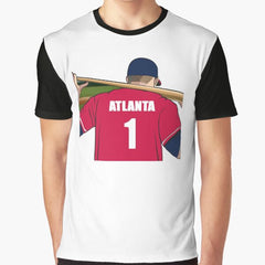 Atlanta Baseball Jersey Number 1 Fan Graphic T Shirt