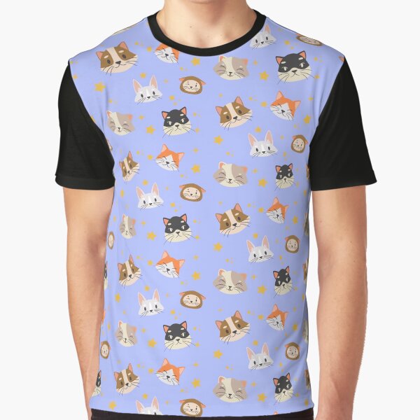 Cute Kitties - lavender Graphic T-Shirt