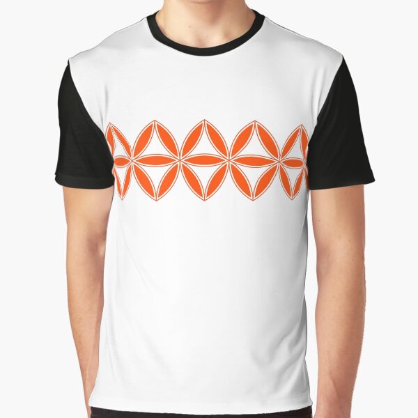 Orange starburst Graphic T-Shirt