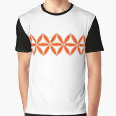 Orange starburst Graphic T-Shirt