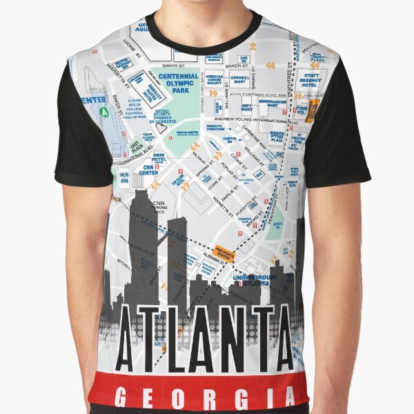 Atlanta Georgia, peach state fan, Grady baby, a-town, souvenir, travel Graphic T-Shirt