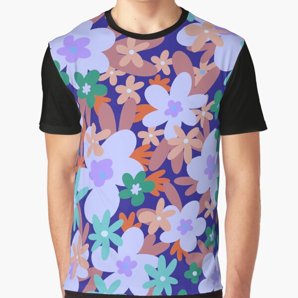 Stay Groovy Retro Flowers 90s Winter Morning Graphic T-Shirt