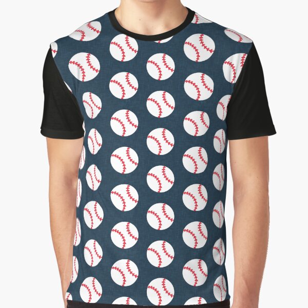 baseball - baseballs on dark blue Graphic T-Shirt