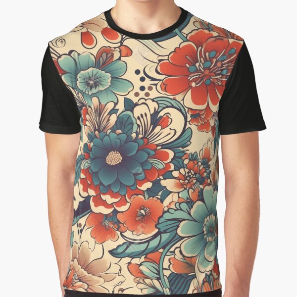 Japanese Flower Tattoo pattern #1 Graphic T-Shirt