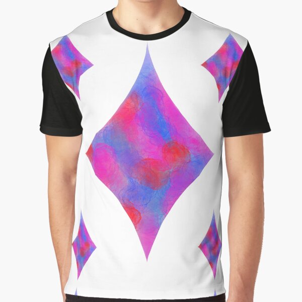Checked Pattern As Colored Graphic T Shirt