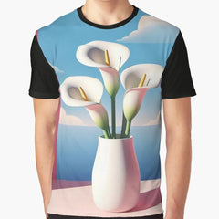 Aesthetic Vases Flower Graphic T Shirt