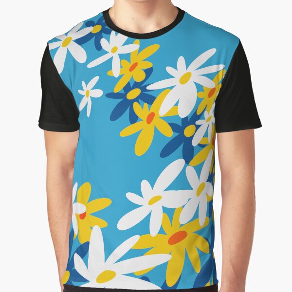 Stay Groovy Retro Flowers 90s Graphic T-Shirt