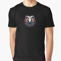Astral Ram: Cosmic Sovereign Graphic T-Shirt