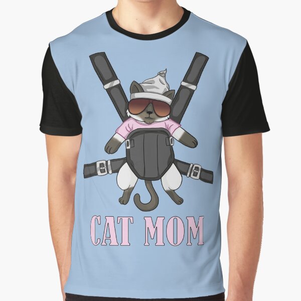 Baby Pink Siamese Cat Mom Graphic T-Shirt
