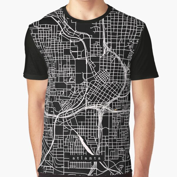 Atlanta Georgia Map Graphic T Shirt