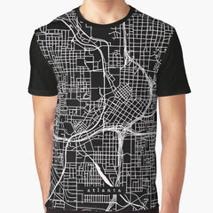 Atlanta Georgia Map Graphic T Shirt