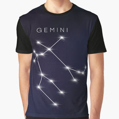 Gemini Constellation Graphic T-Shirt